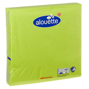 alouette Servietten grün 3-lagig 16,5 x 16,5 cm 30 St.