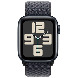 0195949642067 - Smartwatch APPLE Watch SE (2024) Smartwatches Gr 40 mm ohne eSIM One-Size Sport Loop schwarz (mitternacht)