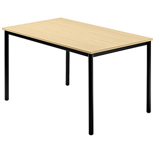 4032062008300 - HAMMERBACHER Konferenztisch VDR12 ahorn rechteckig Rundrohr schwarz 1200 x 800 x 720 cm