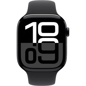 0195949564048 - Smartwatch APPLE Watch Series 10 Aluminium Smartwatches Gr 46 mm Cellular M L Sport Band schwarz (schwarz schwarz) 0195949564048 - Smartwatch APPLE Watch Series 10 Aluminium Smartwatches Gr 46 mm Cellular M L Sport Band schwarz (schwarz schwarz)