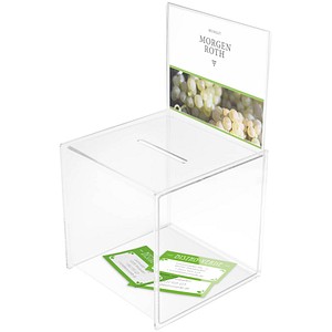 0079916660011 - 2 x Aktionsbox Vorschlag- oder Spende-Box glasklar