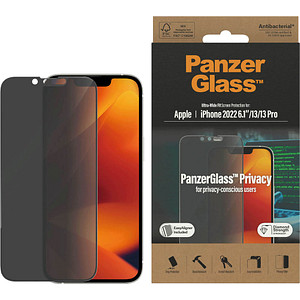 PanzerGlass™ Display-Blickschutzfolie für Apple iPhone 13, iPhone 13 Pro, iPhone 14