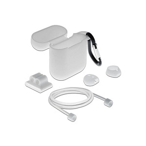 DeLOCK Schutzhülle für Apple AirPods 1. Gen, AirPods 2. Gen, AirPods 3. Gen, AirPods Pro weiß