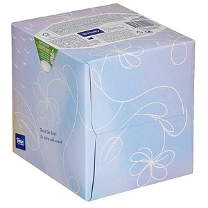 7322541409276 - Tempo Original Taschentücher Würfelbox 4-lagig Taschentücherboxen in neuen trendigen Designs 1 Box = 60 Tücher Design farbig sortiert
