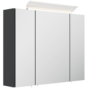 POSSEIK Spiegel mit Beleuchtung 80 grafit 80,0 x 17,0 x 62,0 cm