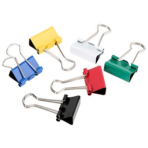 4040881856262 - 100 Foldbackklammern farbsortiert 19 cm 4040881856262 - 100 Foldbackklammern farbsortiert 19 cm