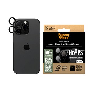 5715685003011 - 0 PanzerGlass® Hoops™ Schwarz Kameraschutz für iPhone 16 Pro & iPhone 16 Pro Max