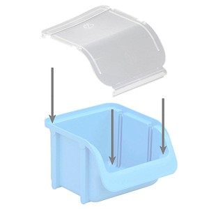 4007228671902 - 6 Stück Deckel für Sichtbox aus pp transparent für Größe 1 115 x 100 mm