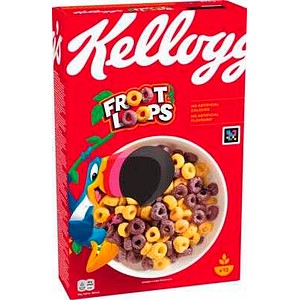 Kellogg‘s FROOT LOOPS Cornflakes  375 g, 1 St.