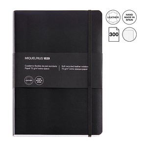 8422593104026 - Notizbuch A040290 Leather schwarz A5 kariert 70g 150 Blatt 300 Seiten 8422593104026 MIQUELRIUS 8422593104026 - Notizbuch A040290 Leather schwarz A5 kariert 70g 150 Blatt 300 Seiten 8422593104026 MIQUELRIUS