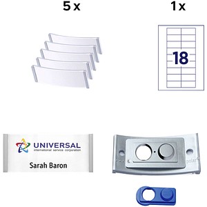 4260320190355 - badgepoint Namensschild polar POL30MA66-5DR 70x30mm est 5St 4260320190355 5 Stück