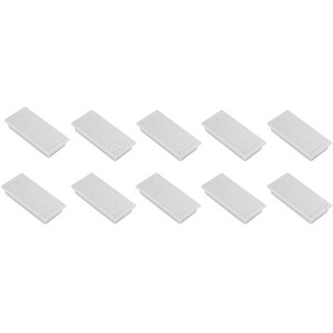 FRANKEN Magnete grau, Metall 23,0 x 50,0 mm, 10 St.
