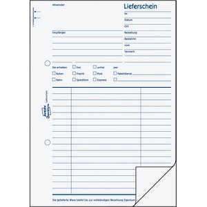 4004182007235 - ® - Lieferschein din A5 nicht selbstdurchschreibend 2 x 50 Bl 4004182007235 - ® - Lieferschein din A5 nicht selbstdurchschreibend 2 x 50 Bl