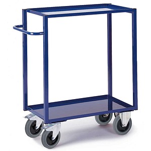 4250448501836 - Tischwagen 2 Ladeflächen Blechwannen 895 x 495 mm Tragkraft 400 kg