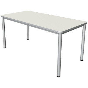 4044917444065 - Prime Schreibtisch weiß rechteckig 4-Fuß-Gestell silber 1600 x 800 cm 4044917444065 - Prime Schreibtisch weiß rechteckig 4-Fuß-Gestell silber 1600 x 800 cm
