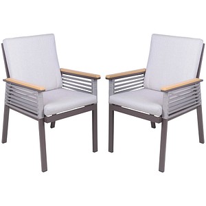 4041908139139 - 2er Set Gartenstuhl Denia Armlehnstuhl Stuhl Relax Sessel Gartenmöbel beige 4041908139139 - 2er Set Gartenstuhl Denia Armlehnstuhl Stuhl Relax Sessel Gartenmöbel beige