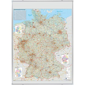 FRANKEN Weltkarte Metall, beschichtet