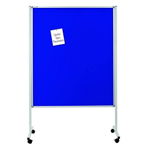 8713797080903 - Moderationstafel Mobil XL 7-210600 120x150cm Filz + Whiteboard (beidseitig) pinnbar beschreibbar magnetisch mit Rollen bl