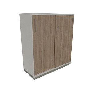 4260649683217 - fm Schiebetürenschrank Oldenburg 4260649683217 weiß eiche natur 2 Fachböden 1000 x 442 x 1133 cm