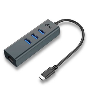 8595611701887 - Itec - i-tec usb 30 Metal hub 3 Port mit Gigabit lan Adapter (C31METALG3HUB)