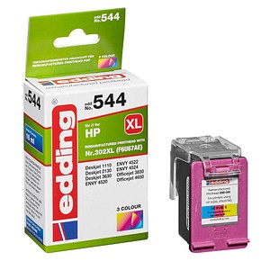 edding EDD-544  color Druckerpatrone kompatibel zu HP 302XL (F6U67AE)