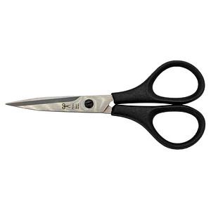 PAUL Stickschere 904 silber/schwarz 10,0 cm