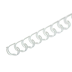4250504507246 - 100 Drahtbinderücken weiß für 65 Blatt 4250504507246 100 Stück 4250504507246 - 100 Drahtbinderücken weiß für 65 Blatt 4250504507246 100 Stück