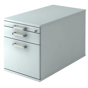 4032062121351 - PRO SIGNA TC20 CE - Rollcontainer Grau Holz mit Hängeregistratur Chromgriff Metall 4032062121351 - PRO SIGNA TC20 CE - Rollcontainer Grau Holz mit Hängeregistratur Chromgriff Metall