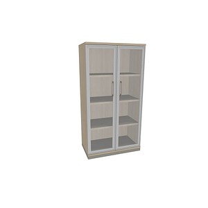 4260429767663 - fm Aktenschrank Oldenburg 4260429767663 akazie Acrylglas klar 3 Fachböden 800 x 442 x 1517 cm