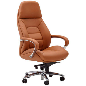 4250950299948 - XXL Chefsessel SPM1436 Leder braun Gestell alu 4250950299948 - XXL Chefsessel SPM1436 Leder braun Gestell alu