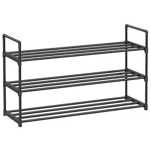 0194343036106 - Schuhregal Songmics Schwarz Metall Kunststoff 92x54x30 cm erweiterbar stehend Garderobe Schuhaufbewahrung Schuhregale 0194343036106 - Schuhregal Songmics Schwarz Metall Kunststoff 92x54x30 cm erweiterbar stehend Garderobe Schuhaufbewahrung Schuhregale