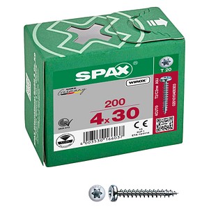 4003530166037 - Universalschrauben T20 Halbrundkopf WIROX 0201010400303 4 mm x 30 mm 200 St 4003530166037 - Universalschrauben T20 Halbrundkopf WIROX 0201010400303 4 mm x 30 mm 200 St