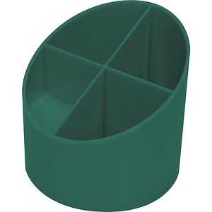 4012086023053 - Stifteköcher The Green Cross 4 Fächer Ø 110 x H 105 mm Recyclingkunststoff grün 4012086023053 - Stifteköcher The Green Cross 4 Fächer Ø 110 x H 105 mm Recyclingkunststoff grün