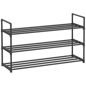 SONGMICS Schuhregal schwarz 92,0 x 30,0 x 54,0 cm, 1 St.