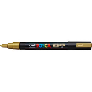 4902778915929 - uni-ball Acrylstifte UNI Marker POSCA PC-3M gold 09 - 13 mm Gold