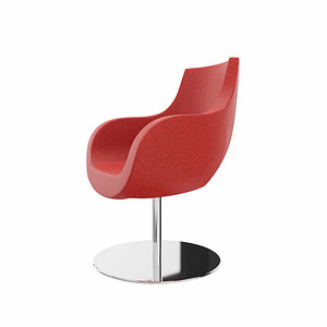 4260761571140 - Besuchersessel Pirum rot chrom Stoff 4260761571140 - Besuchersessel Pirum rot chrom Stoff