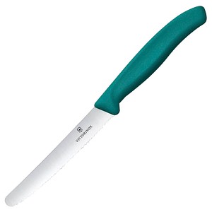 7613329191484 - VICTORINOX Frühstücksmesser Swiss Classic silber grün glatt 7613329191484 - VICTORINOX Frühstücksmesser Swiss Classic silber grün glatt