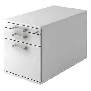 4032062140352 - PRO SIGNA TC20 CE - Rollcontainer Weiß Holz mit Hängeregistratur Chromgriff Metall 4032062140352 - PRO SIGNA TC20 CE - Rollcontainer Weiß Holz mit Hängeregistratur Chromgriff Metall