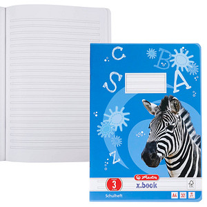 4008110283715 - Schulheft 10767283 xbook Lineatur 3 Schreiblern-Lineatur A4 80g blau 32 Blatt 64 Seiten 4008110283715 Herlitz 4008110283715 - Schulheft 10767283 xbook Lineatur 3 Schreiblern-Lineatur A4 80g blau 32 Blatt 64 Seiten 4008110283715 Herlitz