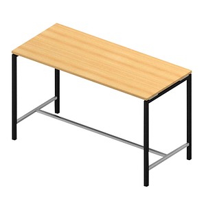 8056039559233 - Konferenztisch Creo buche rechteckig 4-Fuß-Gestell grau 1800 x 800 x 1070 cm