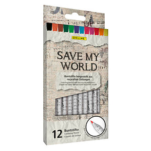 4014421079206 - ONLINE® Save My World Buntstifte farbsortiert 12 St