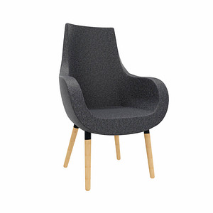 4260761571249 - Besuchersessel Pirum anthrazit buche Stoff 4260761571249 - Besuchersessel Pirum anthrazit buche Stoff