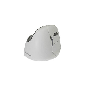 8717399997164 - Evoluent4 Mouse White Bluetooth (Right Hand) - rechts - Optisch - Bluetooth - 2600 DPI - Grau