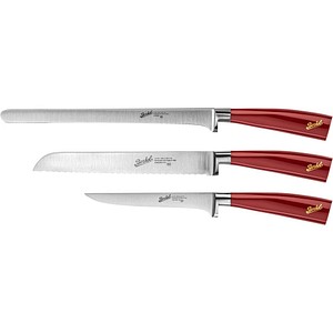 8054615803411 - Elegance Schinkenset 3 Messer Rot - Berkel