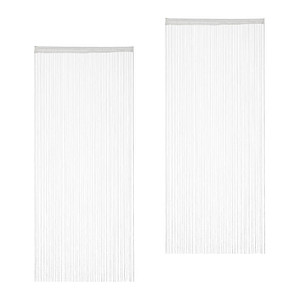 4052025941697 - Fadenvorhang weiß 900 x 2450 cm 4052025941697 relaxdays 2 Stück