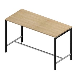 8056039559141 - Konferenztisch Creo eiche rechteckig 4-Fuß-Gestell grau 1800 x 800 x 1070 cm