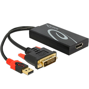 4043619625963 - Adapterkabel dvi 24+1 Stecker Displayport 12 Buchse (62596) - Delock 4043619625963 - Adapterkabel dvi 24+1 Stecker Displayport 12 Buchse (62596) - Delock