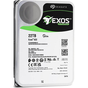 8719706428095 - Exos X22 ST22000NM001E - hard drive - 22 TB - SATA 6Gb s Festplatten - 22 TB - 35 - 7200 rpm - SATA-600 - cache