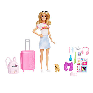 0194735098125 - HJY18 - Barbie - Travel Barbie-Puppe mit Zubehör 0194735098125 - HJY18 - Barbie - Travel Barbie-Puppe mit Zubehör