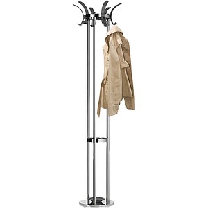 4007735148515 - Garderobenständer 2872-11 mit 6 Haken mit Schirmständer Metall chrom 4007735148515 Alco